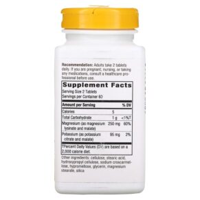 Thực phẩm bổ sung Nature's Way Krebs Magnesium Potassium Complex 172 mg 120 Vegan Tablets 763948077663