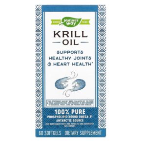 Thực phẩm chức năng Nature's Way Krill Oil 60 Softgels 033674154328