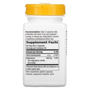Thực phẩm bổ sung Nature's Way Magnesium Complex 250 mg 100 Capsules 033674410516