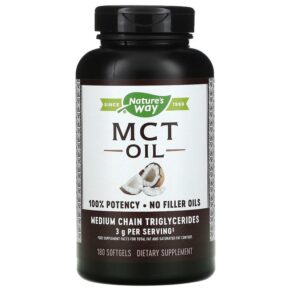 Thực phẩm chức năng Nature's Way MCT Oil 180 Softgels 033674121146