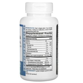 Thực phẩm bổ sung Nature's Way Mega-DHA Premium Fish Oil 1.000 mg 60 Softgels 033674156827