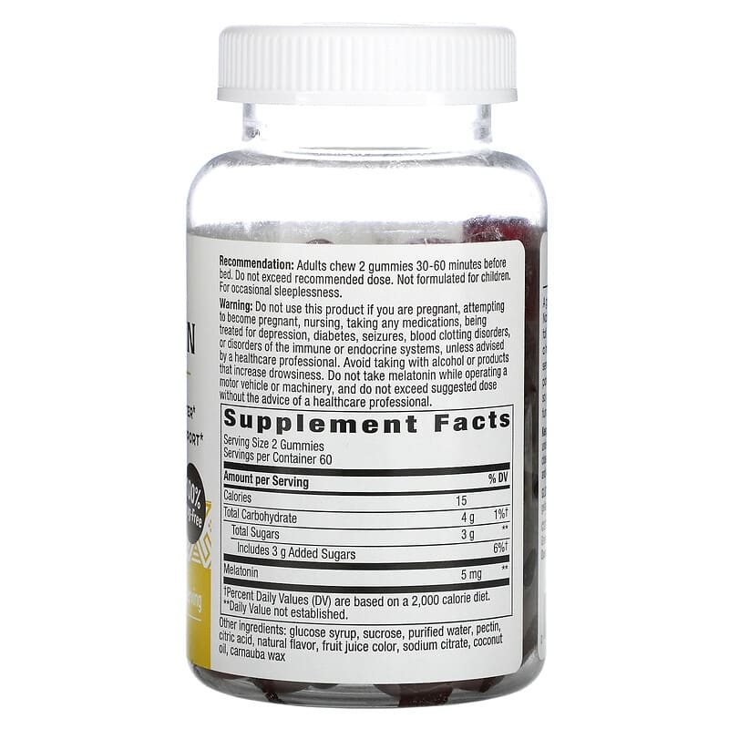 Nature's Way Melatonin Gummies Strawberry 2.5 mg 120 Gummies 2 Thực phẩm bổ sung Nature's Way Melatonin Gummies Strawberry 2.5 mg 120 Gummies 033674137505