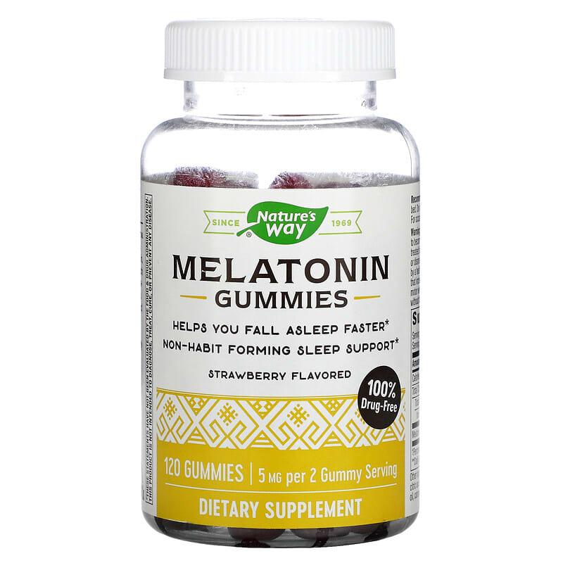 Nature's Way Melatonin Gummies Strawberry 2.5 mg 120 Gummies 8 Thực phẩm chức năng Nature's Way Melatonin Gummies Strawberry 2.5 mg 120 Gummies 033674137505