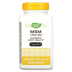 Thực phẩm chức năng Nature's Way MSM 1.000 mg 200 Vegan Tablets 033674151334