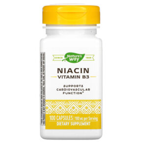 Thực phẩm chức năng Nature's Way Niacin Vitamin B3 100 mg 100 Capsules 033674404706