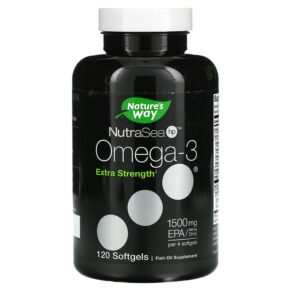 Thực phẩm chức năng Nature's Way NutraSea hp Omega-3 Extra Strength Lemon 120 Softgels 850652000121