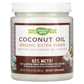 Thực phẩm chức năng Nature's Way Organic Coconut Oil Extra Virgin 32 oz (907 g) 033674156599