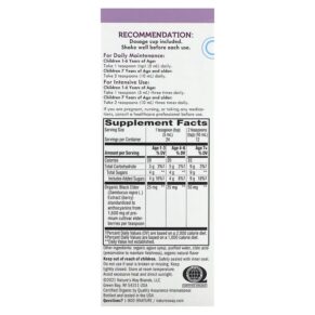 Thực phẩm bổ sung Nature's Way Organic Sambucus Syrup for Kids Standardized Elderberry 4 fl oz (120 ml) 033674157978