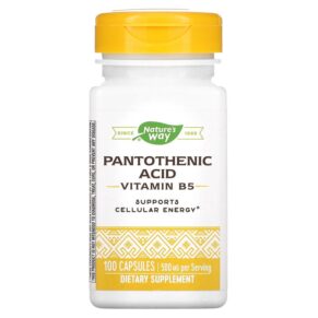 Thực phẩm chức năng Nature's Way Pantothenic Acid Vitamin B5 250 mg 100 Capsules 033674404911