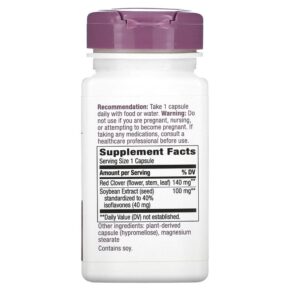 Thực phẩm bổ sung Nature's Way Premium Blend Soy Isoflavones 100 mg 60 Vegan Capsules 033674641002