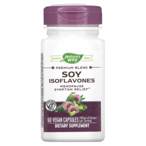 Thực phẩm chức năng Nature's Way Premium Blend Soy Isoflavones 100 mg 60 Vegan Capsules 033674641002