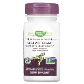Thực phẩm chức năng Nature's Way Premium Extract Olive Leaf 250 mg 60 Vegan Capsules 033674154809