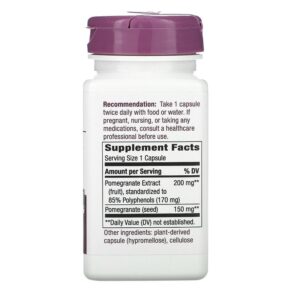 Thực phẩm bổ sung Nature's Way Premium Extract Pomegranate 350 mg 60 Vegan Capsules 033674153857