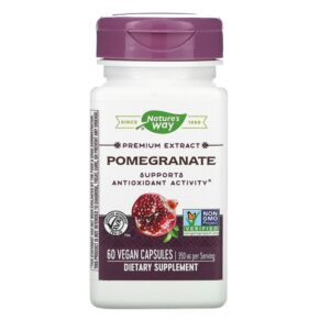 Thực phẩm chức năng Nature's Way Premium Extract Pomegranate 350 mg 60 Vegan Capsules 033674153857