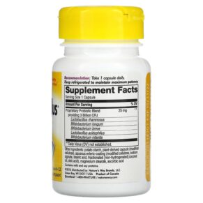 Thực phẩm bổ sung Nature's Way Primadophilus Junior Ages 6-12 3 Billion CFU 90 Vegetarian Capsules 033674068700