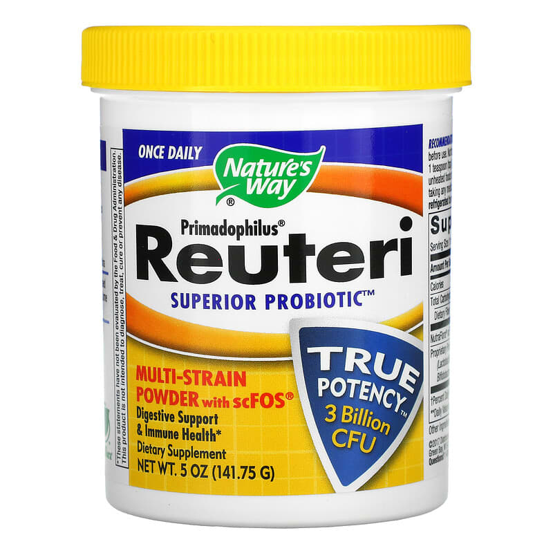Nature's Way Primadophilus Reuteri Superior Probiotic 3 Billion CFU 5 oz (141.75 g) 8 Thực phẩm chức năng Nature's Way Primadophilus Reuteri Superior Probiotic 3 Billion CFU 5 oz (141.75 g) 033674142417