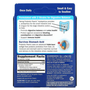 Thực phẩm bổ sung Nature's Way Probiotic Pearls Acidophilus 90 Softgels 763948042999