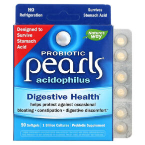 Thực phẩm chức năng Nature's Way Probiotic Pearls Acidophilus 90 Softgels 763948042999