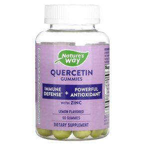 Thực phẩm chức năng Nature's Way Quercetin Gummies With Zinc Lemon 60 Gummies 033674142615