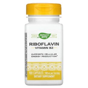 Thực phẩm chức năng Nature's Way Riboflavin Vitamin B2 100 mg 100 Capsules 033674404218