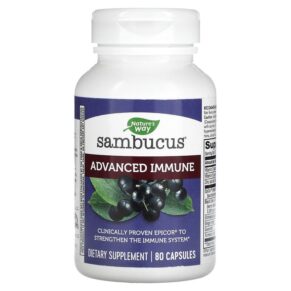 Thực phẩm chức năng Nature's Way Sambucus Advanced Immune 80 Capsules 033674140406