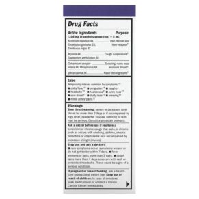 Thực phẩm bổ sung Nature's Way Sambucus Alpha CF Multi-Symptom Flucare With Elderberry 4 fl oz (120 ml) 033674158036