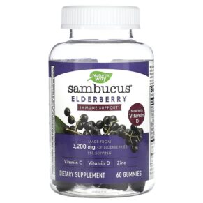 Thực phẩm chức năng Nature's Way Sambucus Elderberry 60 Gummies 033674104866