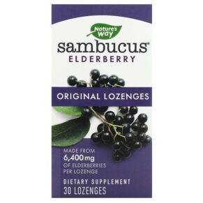 Thực phẩm chức năng Nature's Way Sambucus Elderberry Original Lozenges 30 Lozenges 033674140017