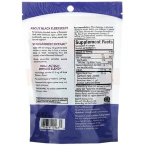 Thực phẩm bổ sung Nature's Way Sambucus Elderberry Vitamin C Lozenges Tropical Flavored 24 Lozenges 033674129630