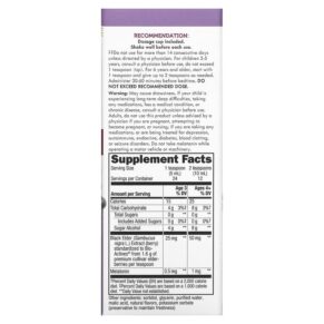 Thực phẩm bổ sung Nature's Way Sambucus For Kids Standardized Elderberry Nighttime Syrup with Melatonin 4 fl oz (120 ml) 033674128220