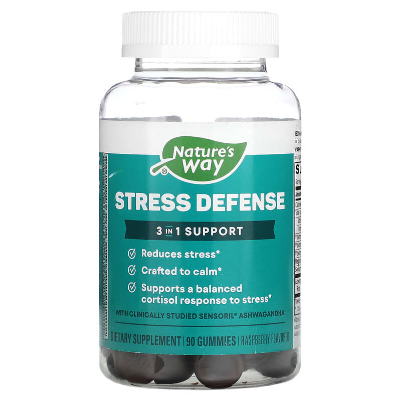 Nature's Way Stress Defense Raspberry 90 Gummies 8 Thực phẩm chức năng Nature's Way Stress Defense Raspberry 90 Gummies 033674139905