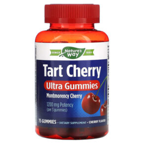 Thực phẩm chức năng Nature's Way Tart Cherry Ultra Gummies Cherry 400 mg 75 Gummies 763948108091