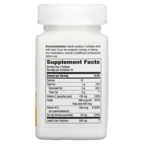 Thực phẩm bổ sung Nature's Way Ultimate Iron 90 Softgels 763948052295
