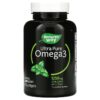Thực phẩm chức năng Nature's Way Ultra Pure Omega3 Fresh Mint 625 mg 60 Softgels 033674124536