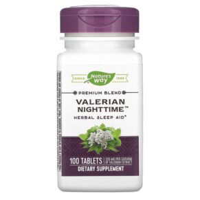 Thực phẩm chức năng Nature's Way Valerian Nighttime 100 Tablets 033674066409