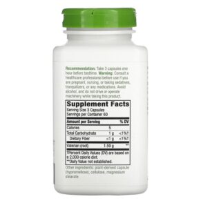 Nature's Way Valerian Root 530 mg 180 Vegan Capsules 3 Thực phẩm bổ sung Nature's Way Valerian Root 530 mg 180 Vegan Capsules 033674177082