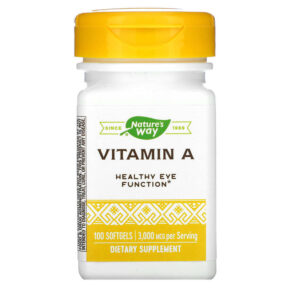 Thực phẩm chức năng Nature's Way Vitamin A 3.000 mcg 100 Softgels 033674401101