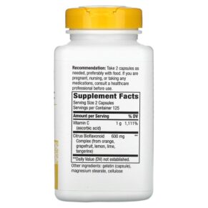 Thực phẩm bổ sung Nature's Way Vitamin C Bioflavonoids 1.000 mg 250 Capsules 033674403310