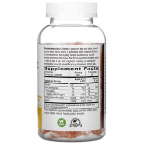 Nature's Way Vitamin C Gummies Orange 250 mg 120 Gummies 3 Thực phẩm bổ sung Nature's Way Vitamin C Gummies Orange 250 mg 120 Gummies 033674136072