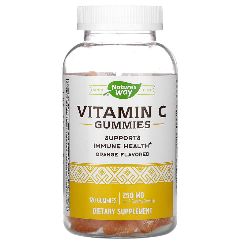 Nature's Way Vitamin C Gummies Orange 250 mg 120 Gummies 8 Thực phẩm chức năng Nature's Way Vitamin C Gummies Orange 250 mg 120 Gummies 033674136072