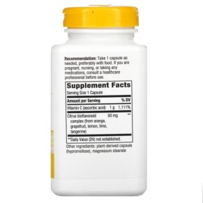 Thực phẩm bổ sung Nature's Way Vitamin C with Bioflavonoids 1.000 mg 250 Vegan Capsules 033674154656