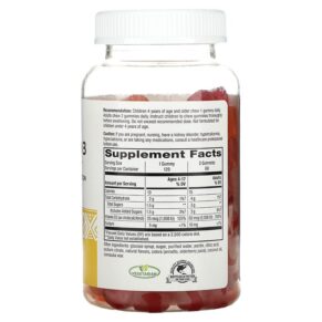 Thực phẩm bổ sung Nature's Way Vitamin D3 Gummies Mixed Fruit 50 mcg (2.000 IU) 120 Gummies 033674136089