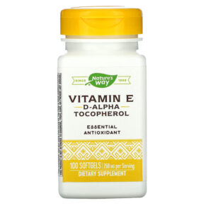 Thực phẩm chức năng Nature's Way Vitamin E 400 IU 100 Softgels 033674402115