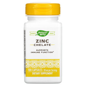 Thực phẩm chức năng Nature's Way Zinc Chelate 30 mg 100 Capsules 033674410912