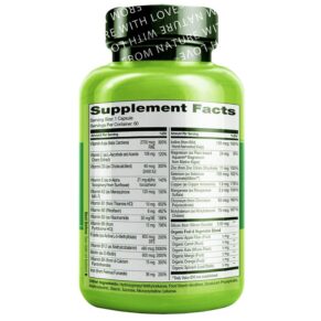 Thực phẩm bổ sung NATURELO Bariatric Multivitamin with Iron 60 Vegetarian Capsules 628110628558