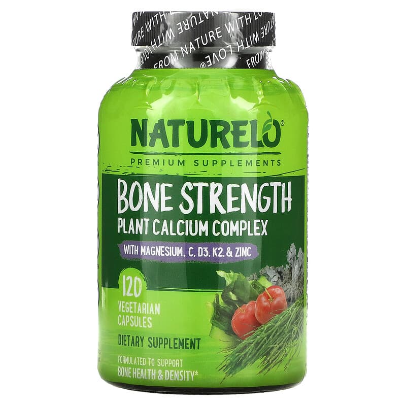 NATURELO Bone Strength Plant Calcium Complex 120 Vegetarian Capsules 8 Thực phẩm chức năng NATURELO Bone Strength Plant Calcium Complex 120 Vegetarian Capsules 628110628183