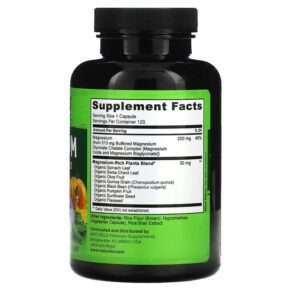 Thực phẩm bổ sung NATURELO Magnesium Glycinate Chelate Complex 120 Vegetarian Capsules 628110628305