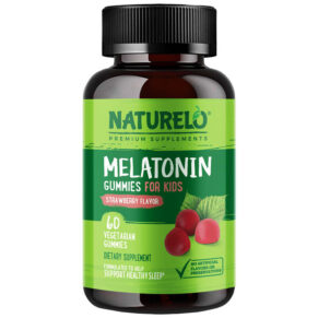 Thực phẩm chức năng NATURELO Melatonin Gummies For Kids Strawberry 60 Vegetarian Gummies 628110628633
