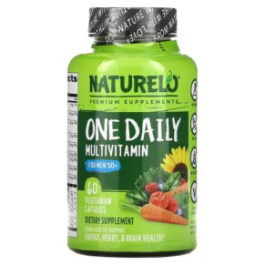 Thực phẩm chức năng NATURELO One Daily Multivitamin for Men 50+ 60 Vegetarian Capsules 628110628411