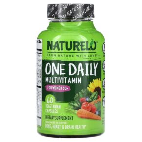 Thực phẩm chức năng NATURELO One Daily Multivitamin for Women 50+ 60 Vegetarian Capsules 628110628053